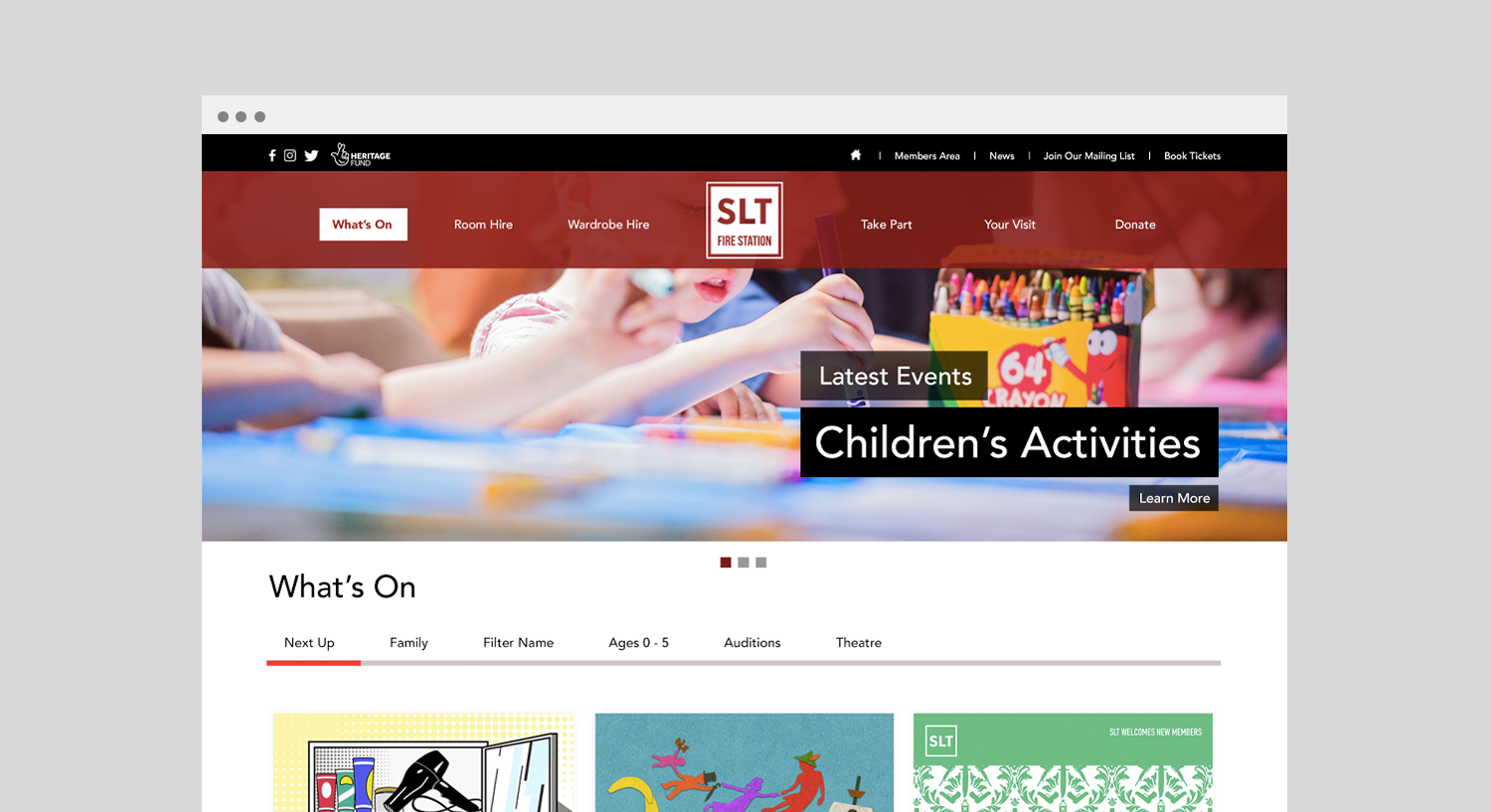 SLT Website Design