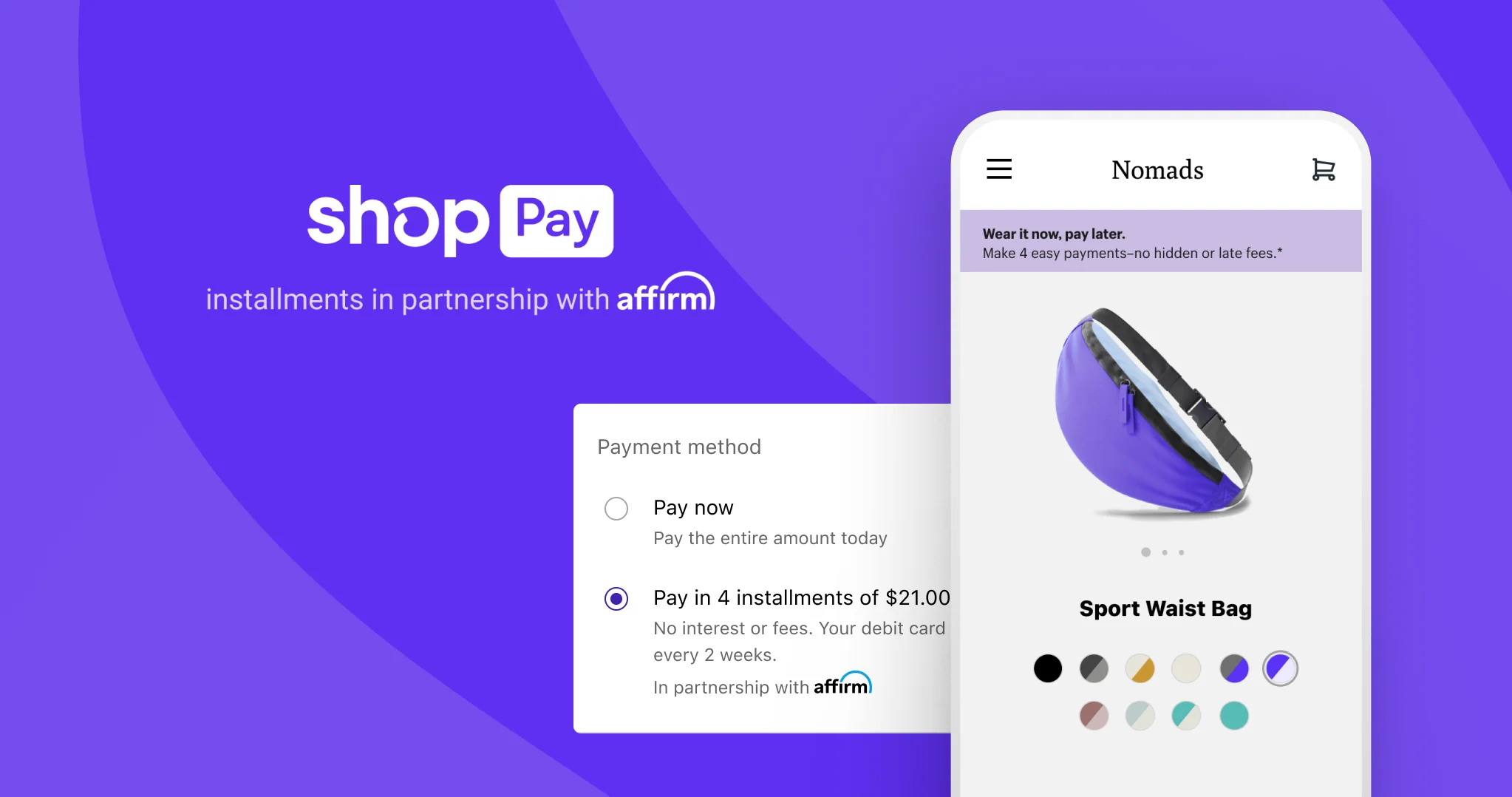 Shop Pay Installments for Shopify
