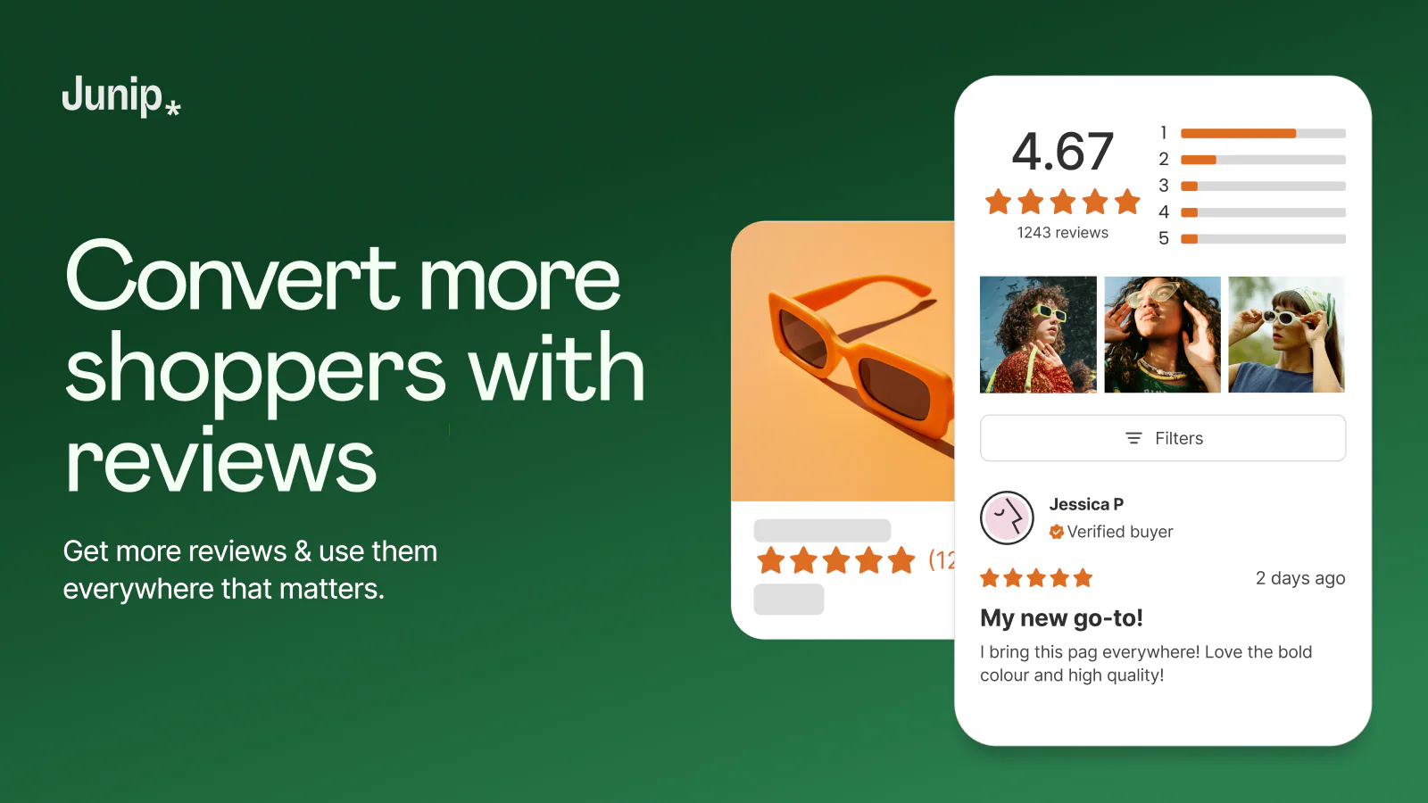 Junip Shopify review app