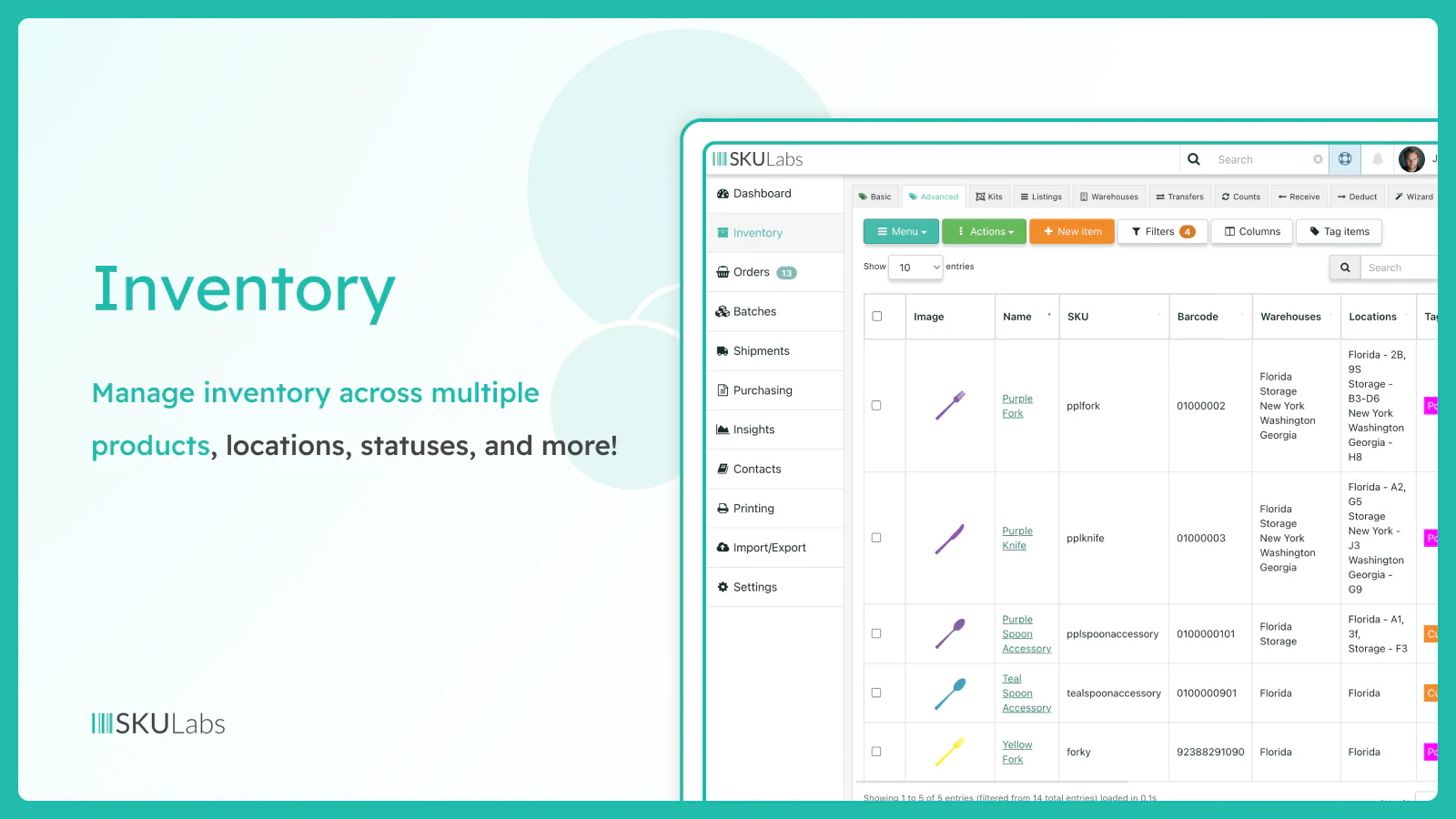 SKULabs multi-channel inventory and warehouse management for Shopify