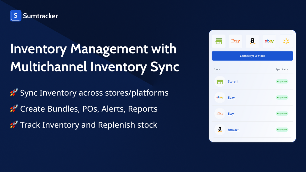 Sumtracker multi-channel inventory sync app for Shopify