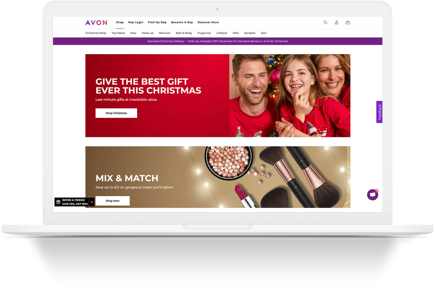 Avon Shopify Plus storefront