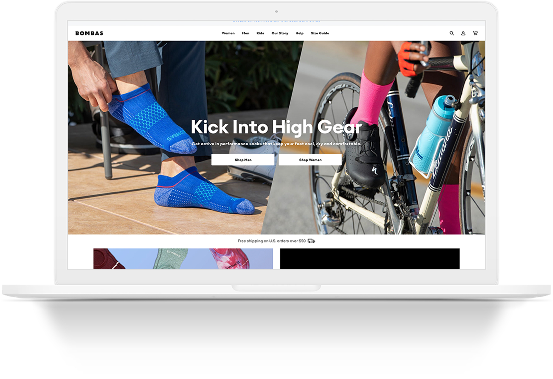 Bombas Shopify storefront