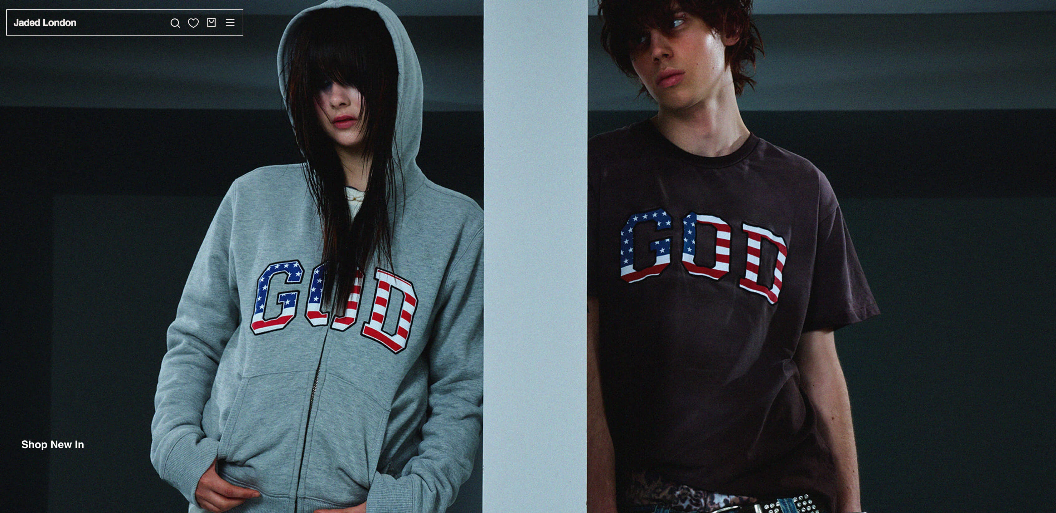 Jaded London Shopify storefront