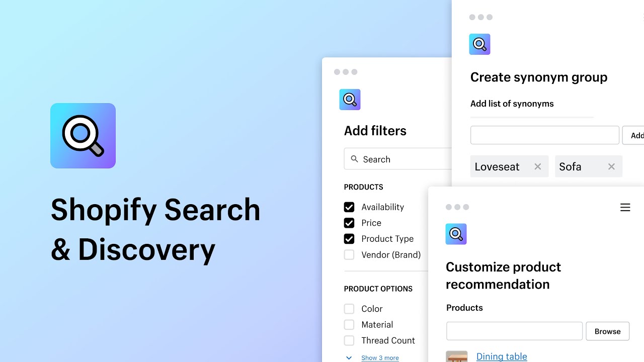 Shopify Filtering Search & Discovery