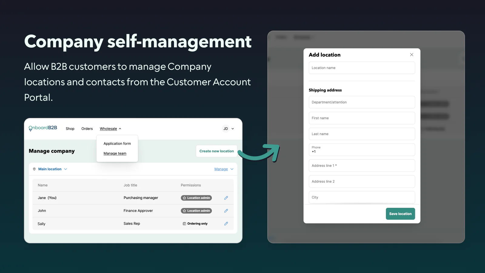 Shopify B2B Customer Accounts