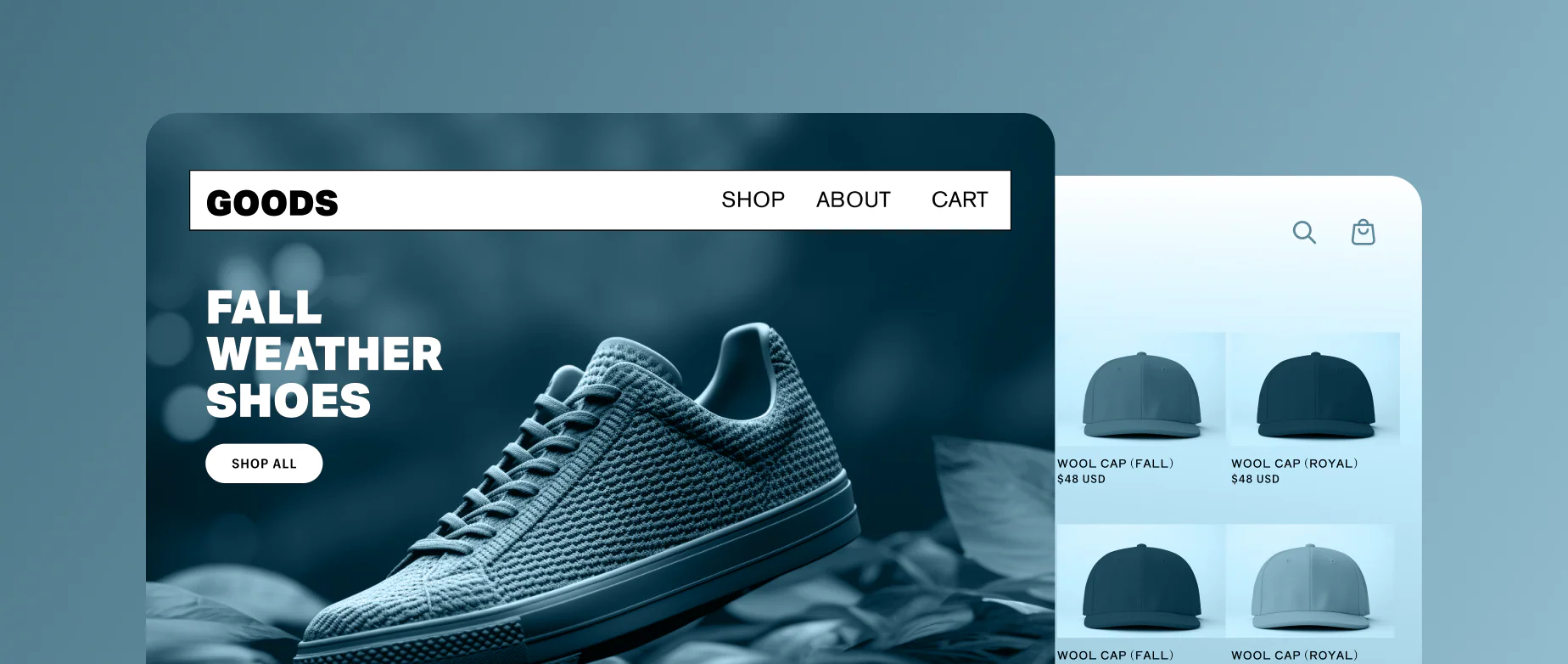 A Shopify product surfaced inside an agentic storefront recommendation, ready for an AI shopper to add to cart