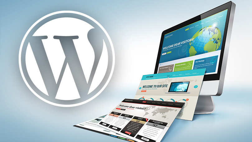 WordPress website design across devices showing responsive themes
