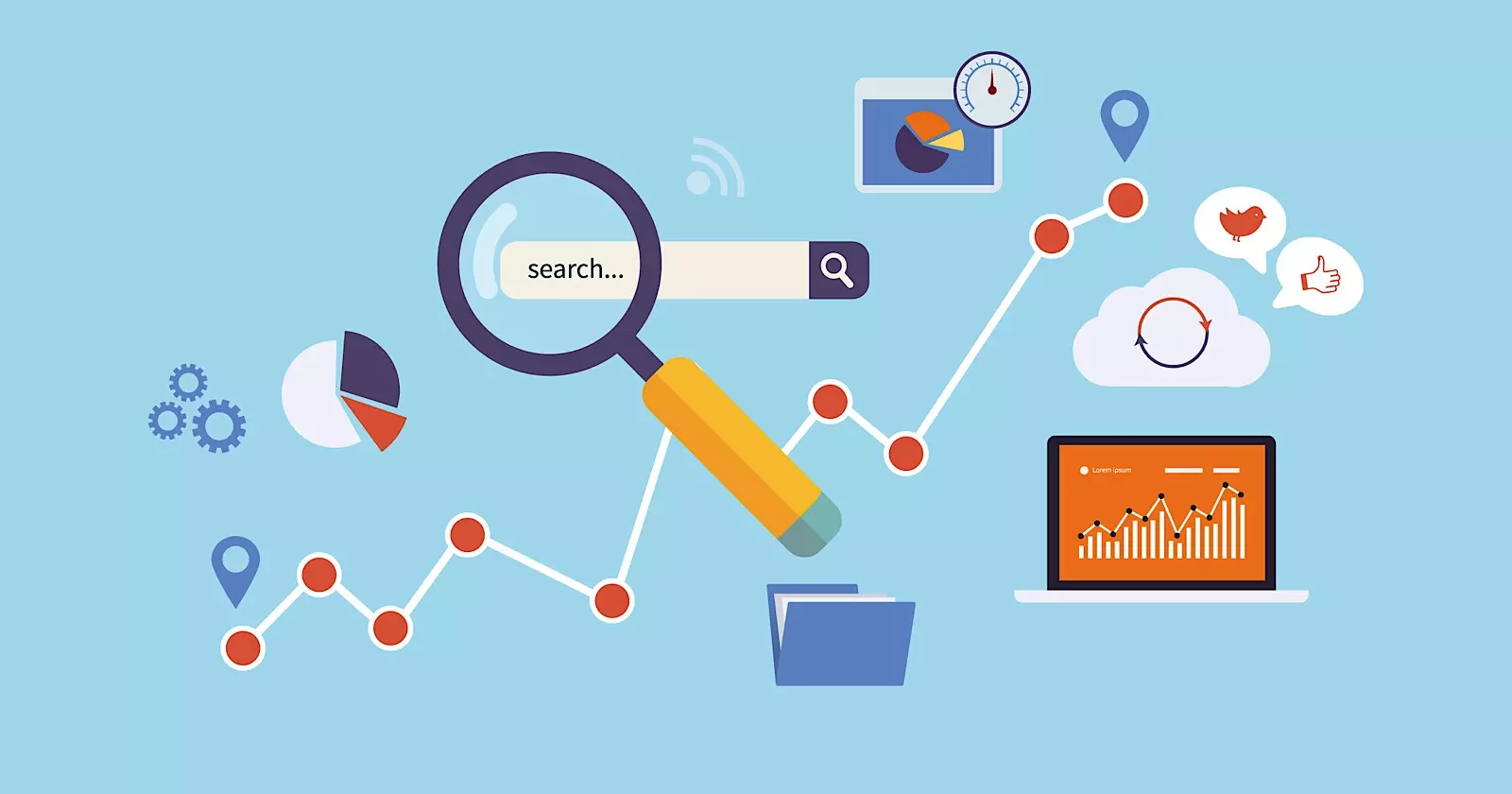 Technical SEO elements including crawlability, indexation, and site performance