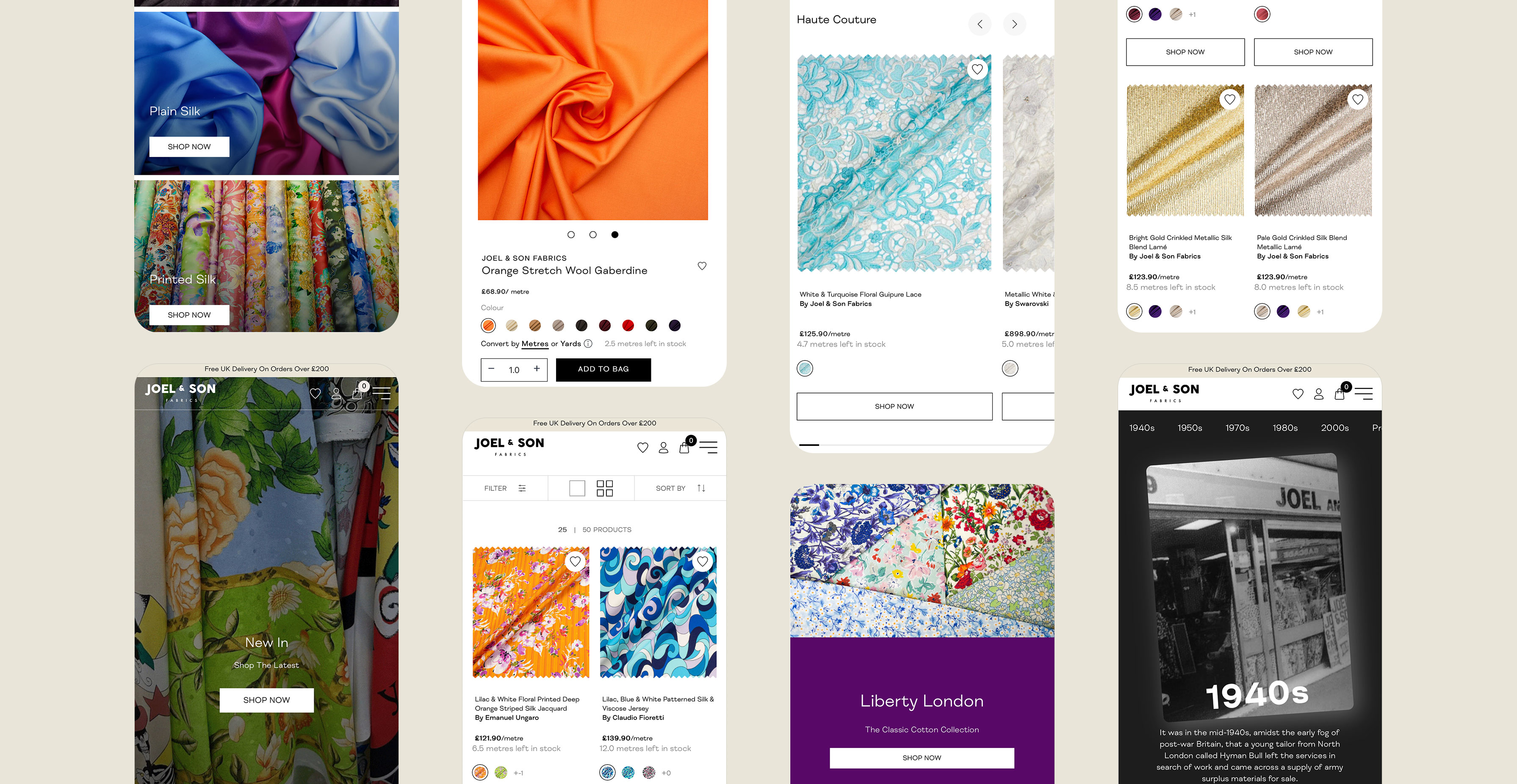 Joel & Son Fabrics